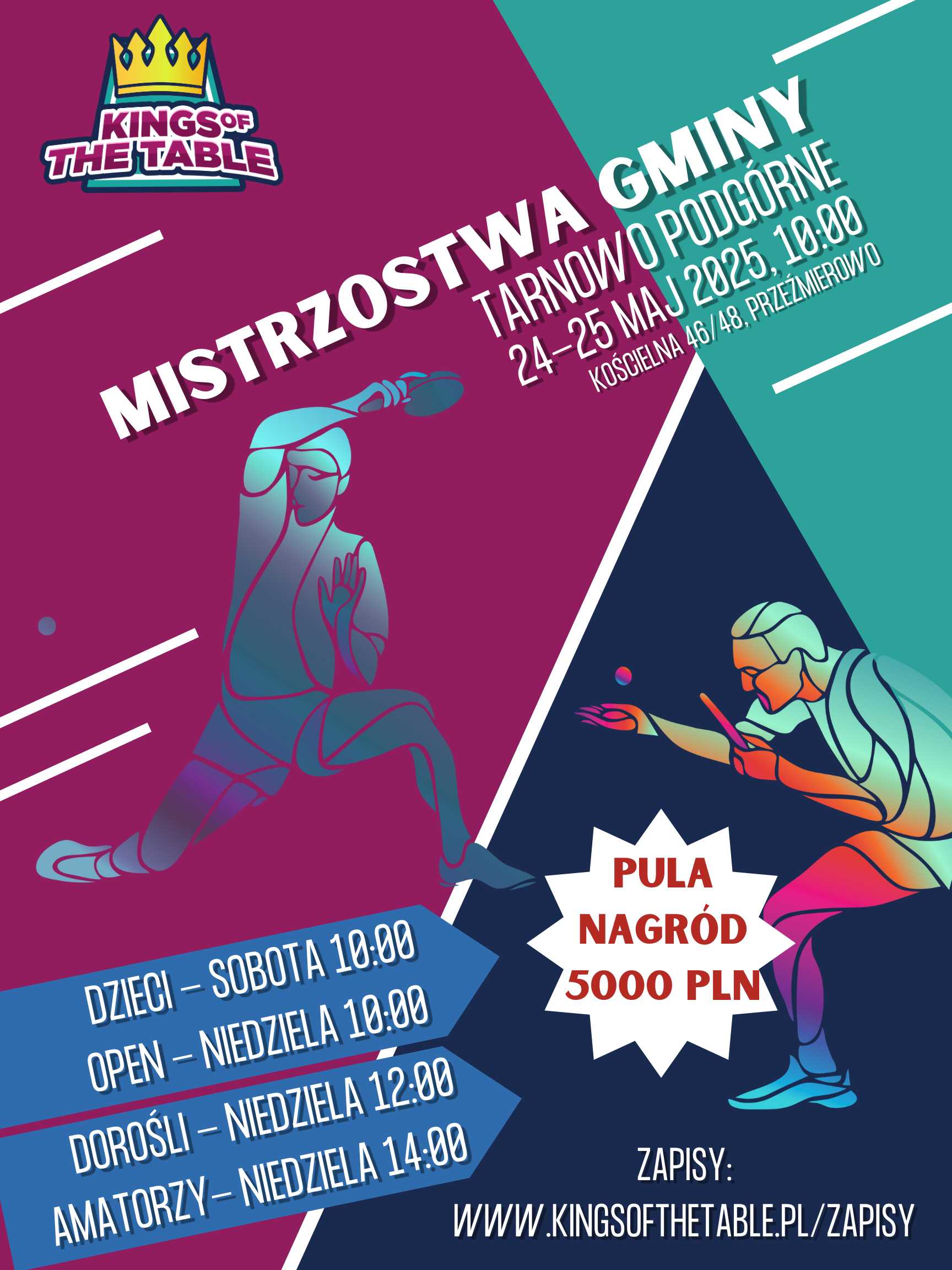 Plakat turnieju Mistrzostwa Gminy Tarnowo Podgórne